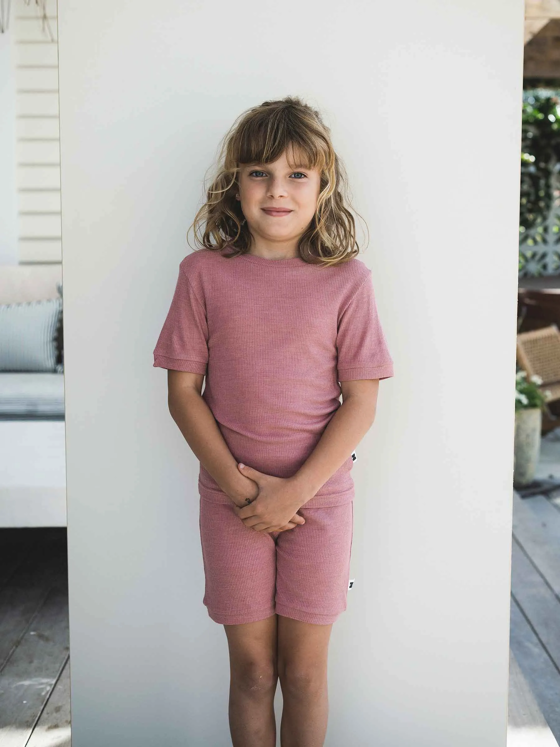 Child MerinoSilk Shortie Pajama Dusk