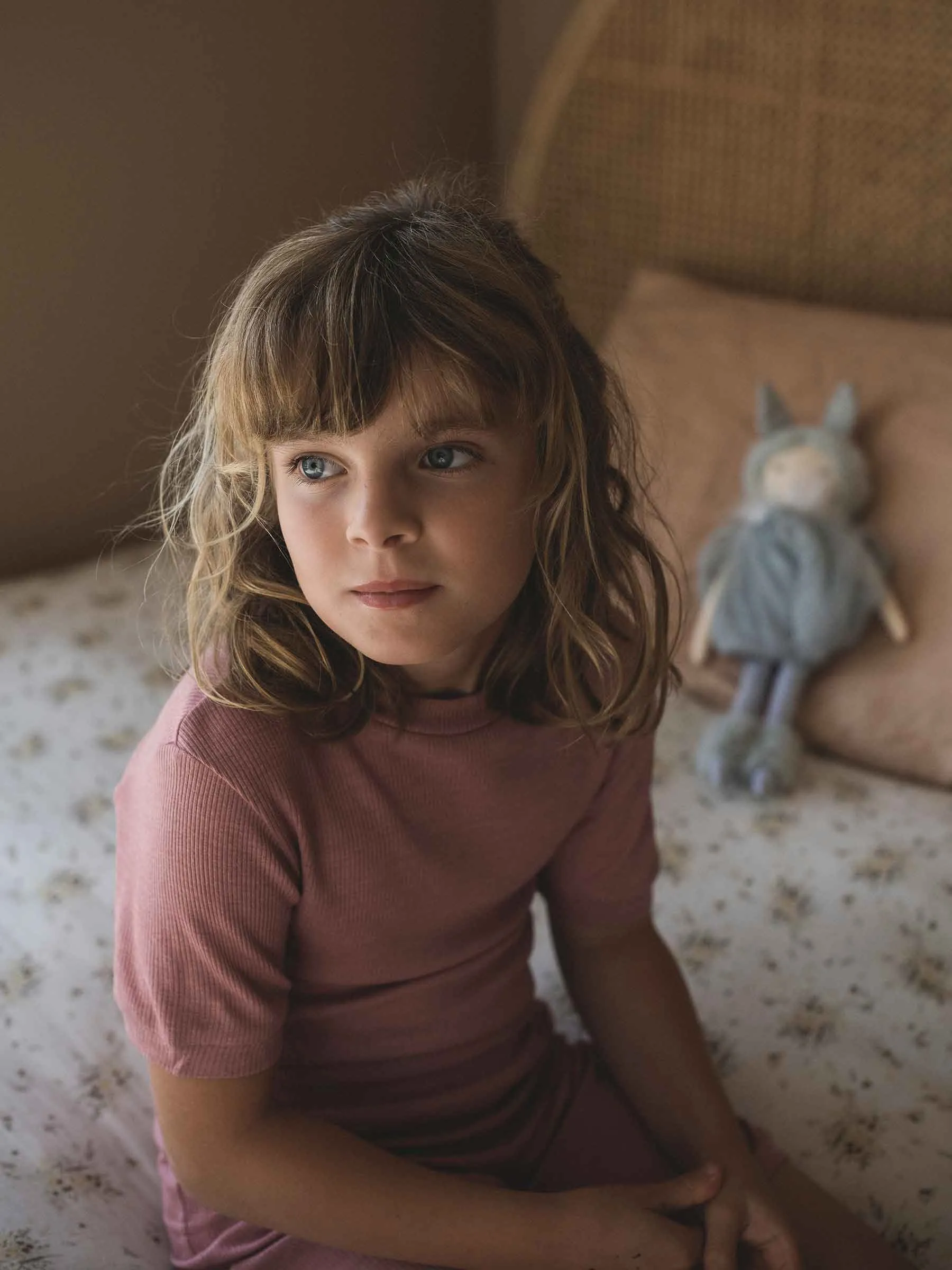 Child MerinoSilk Shortie Pajama Dusk
