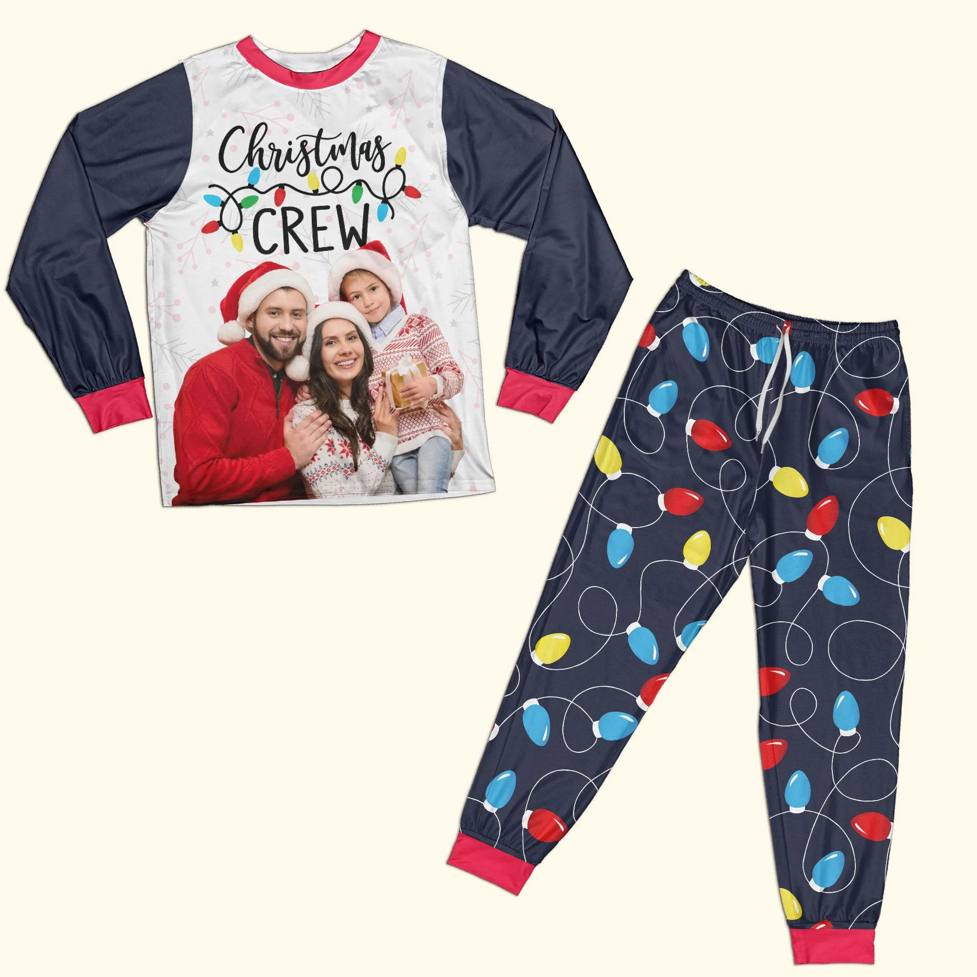 Christmas Crew - Personalized Photo Pajama Set