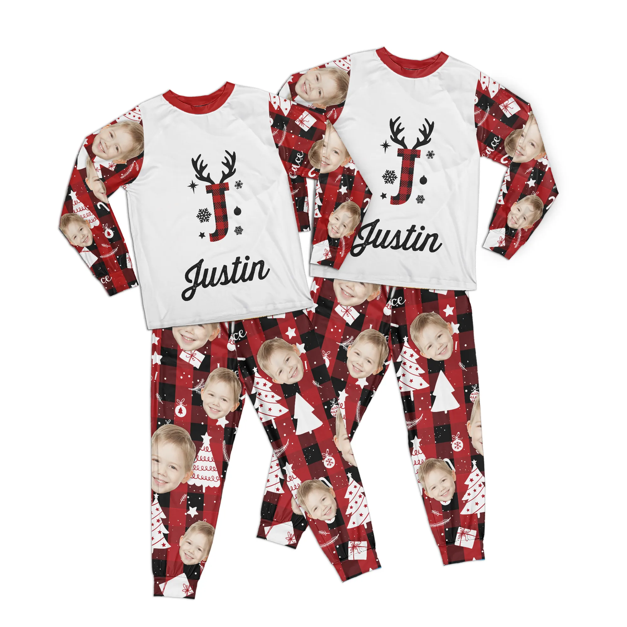 Christmas Pajama For Family - Personalized Photo Pajama Set