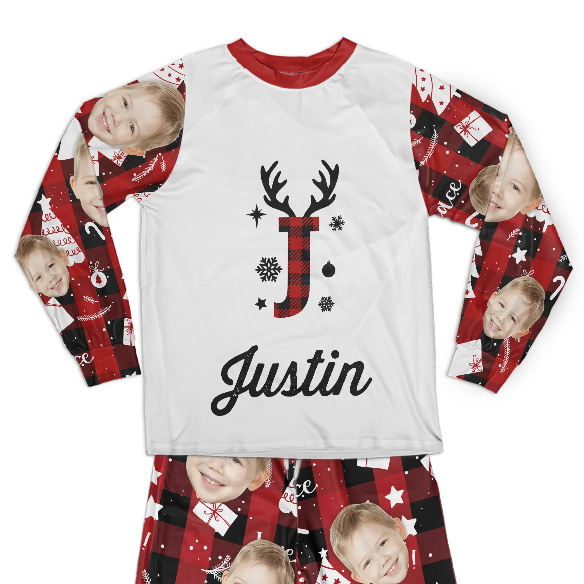 Christmas Pajama For Family - Personalized Photo Pajama Set