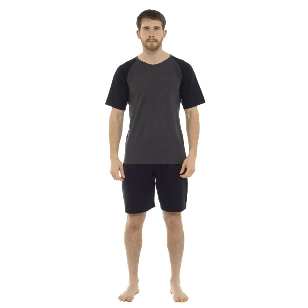 CityComfort 2 Piece Pyjamas Set for Men Short Sleeve Top and Short