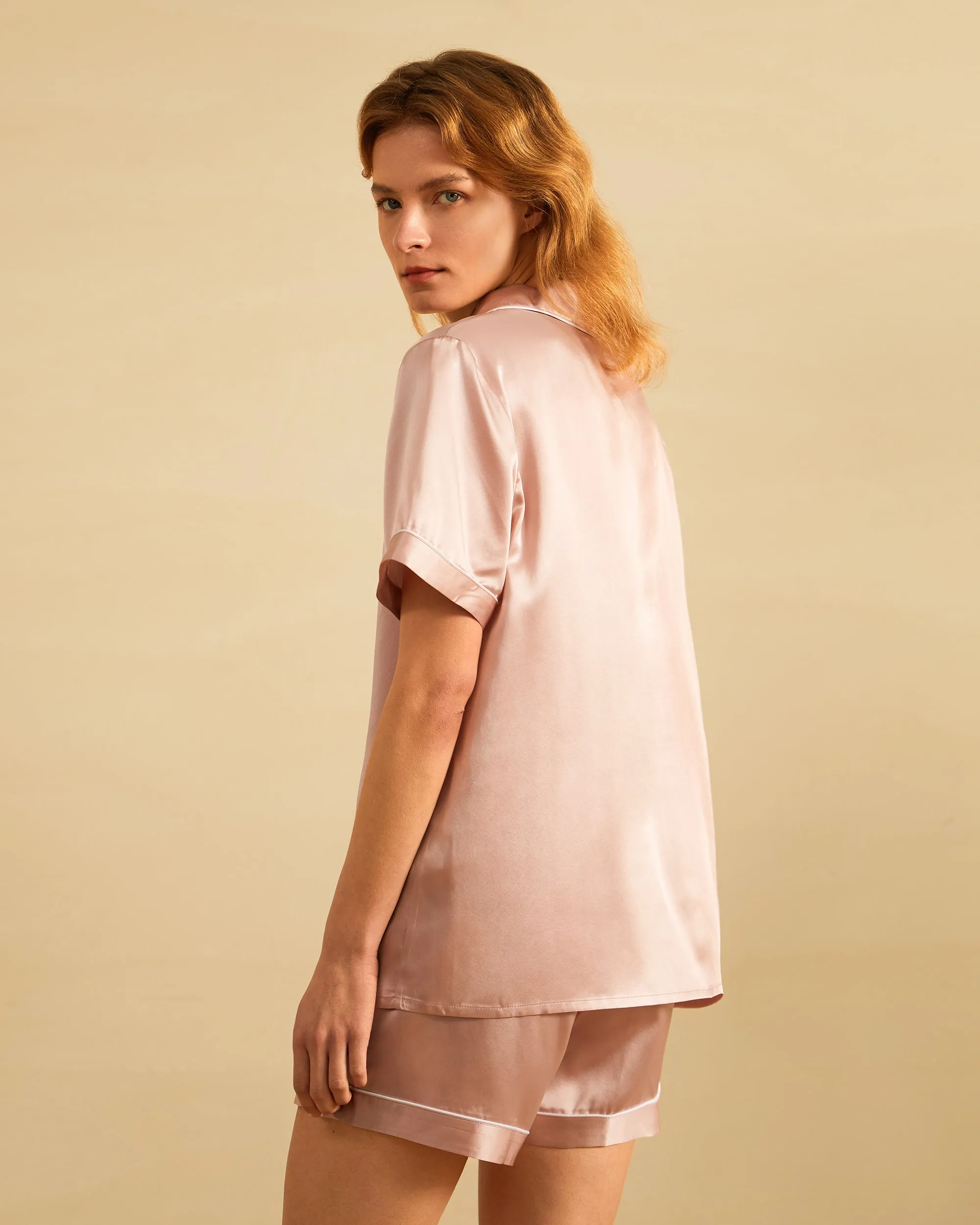 Clearance Elegant Silk Short Pajamas
