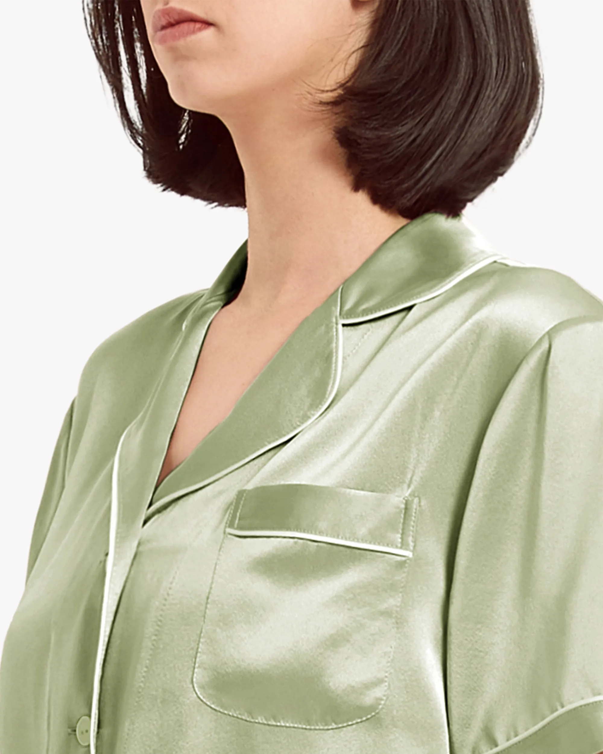 Clearance Elegant Silk Short Pajamas