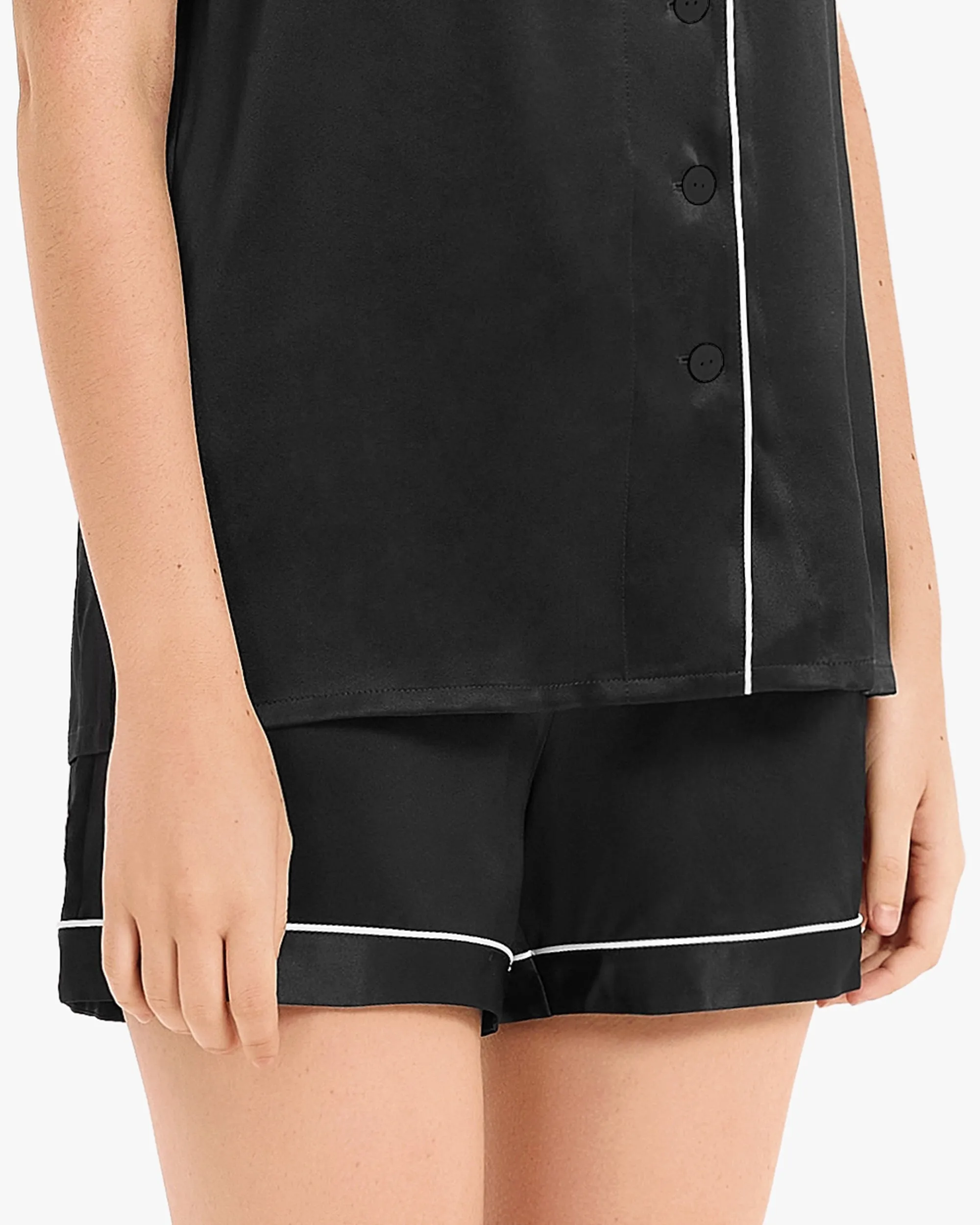 Clearance Elegant Silk Short Pajamas