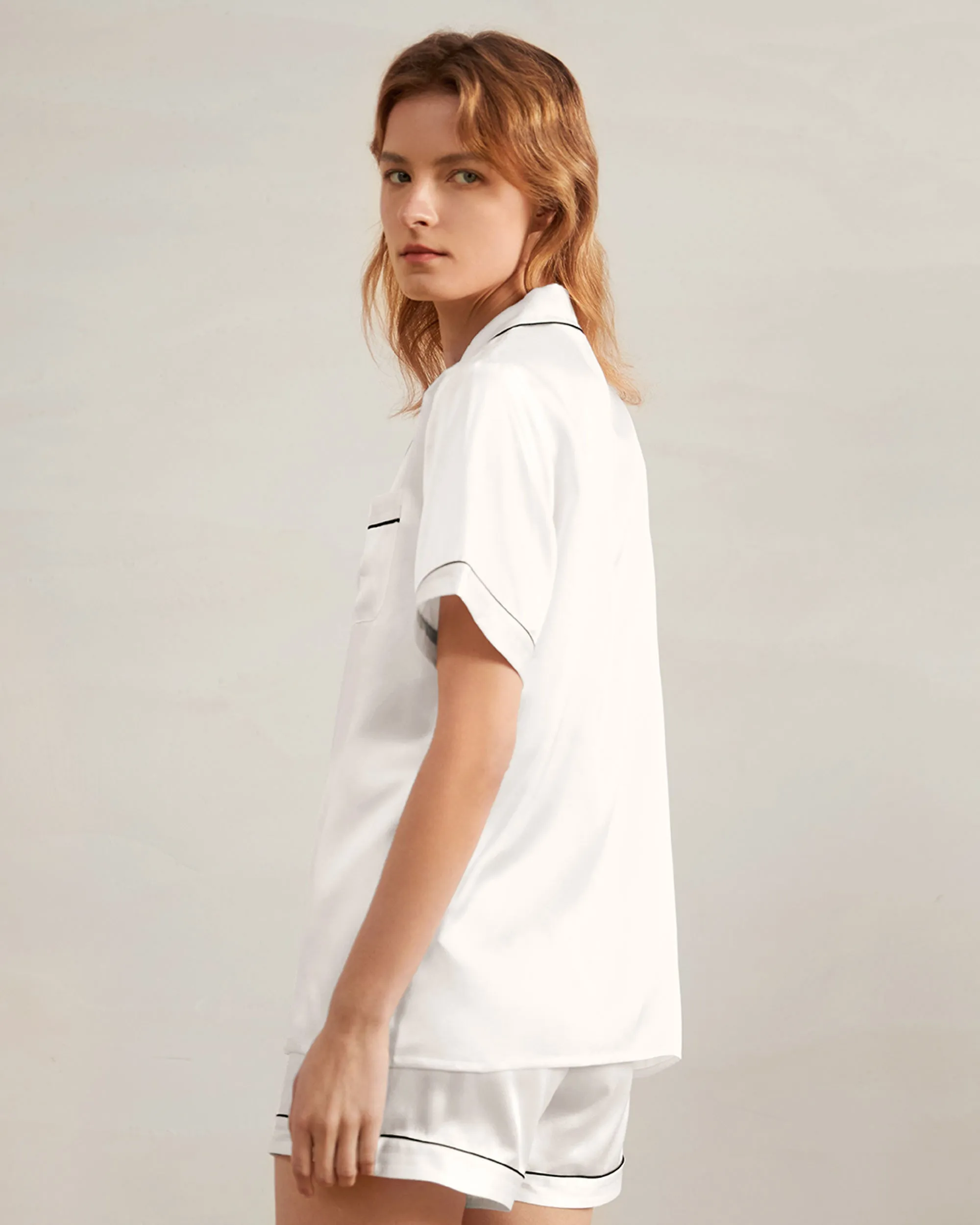 Clearance Elegant Silk Short Pajamas