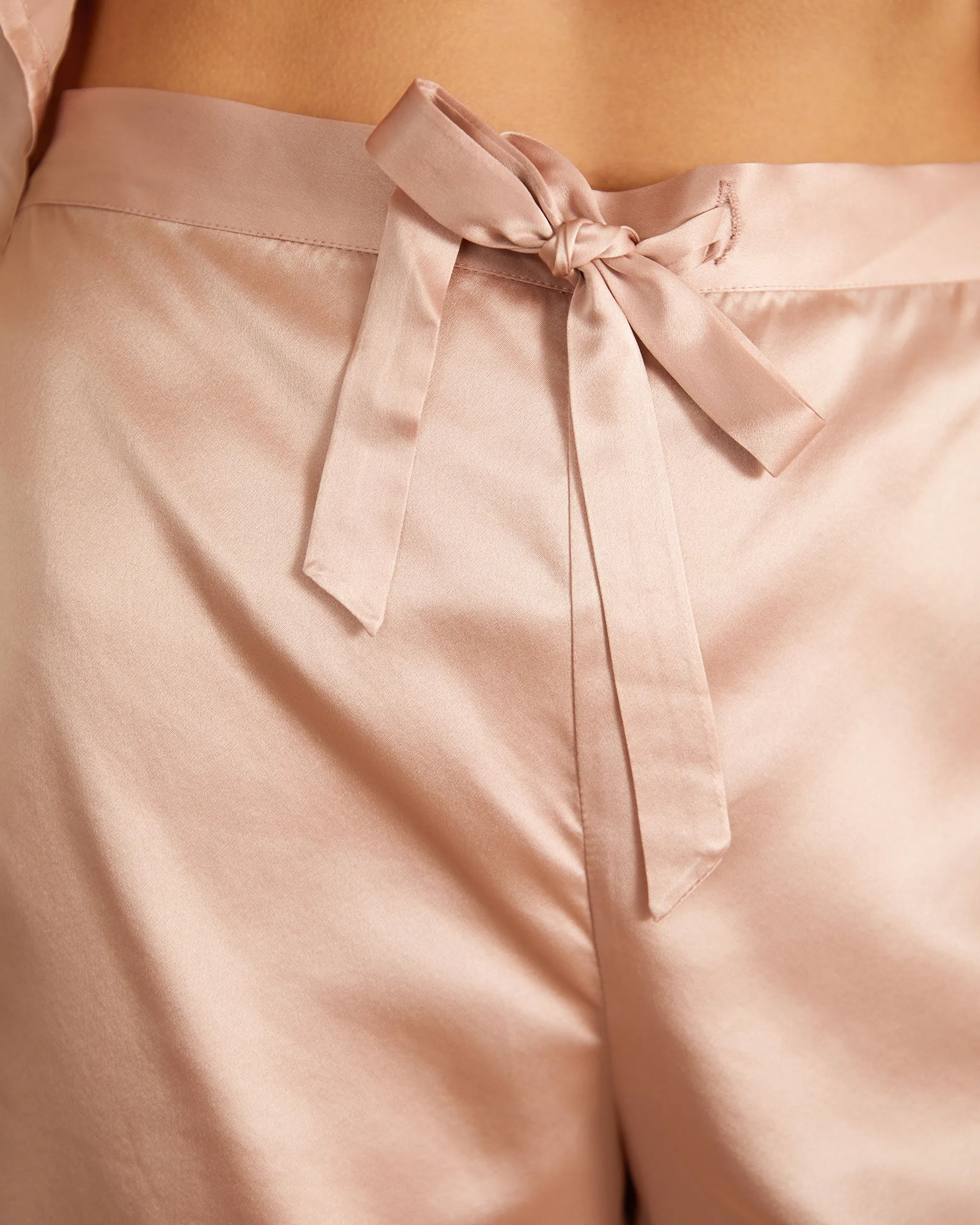 Clearance Elegant Silk Short Pajamas