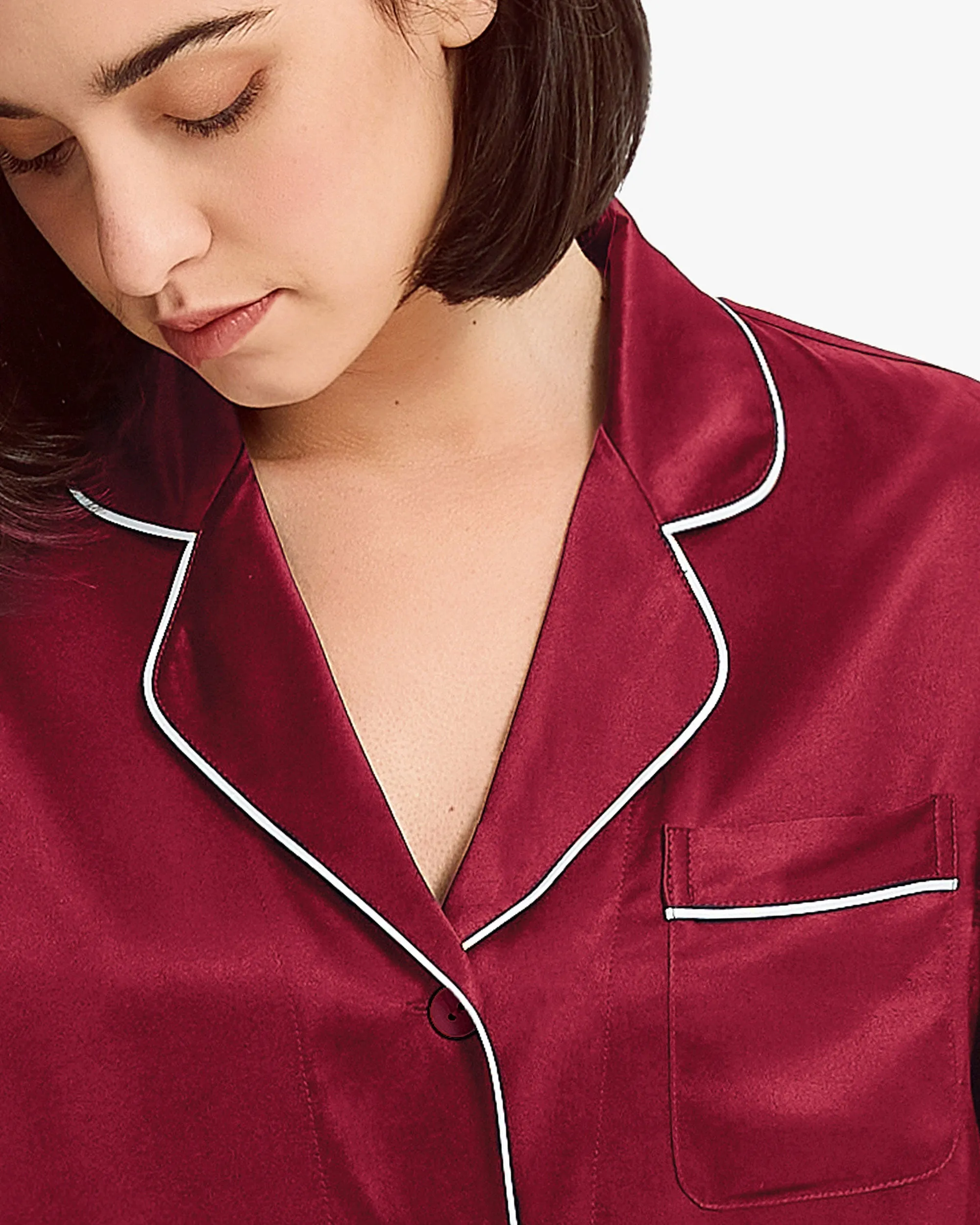 Clearance Elegant Silk Short Pajamas