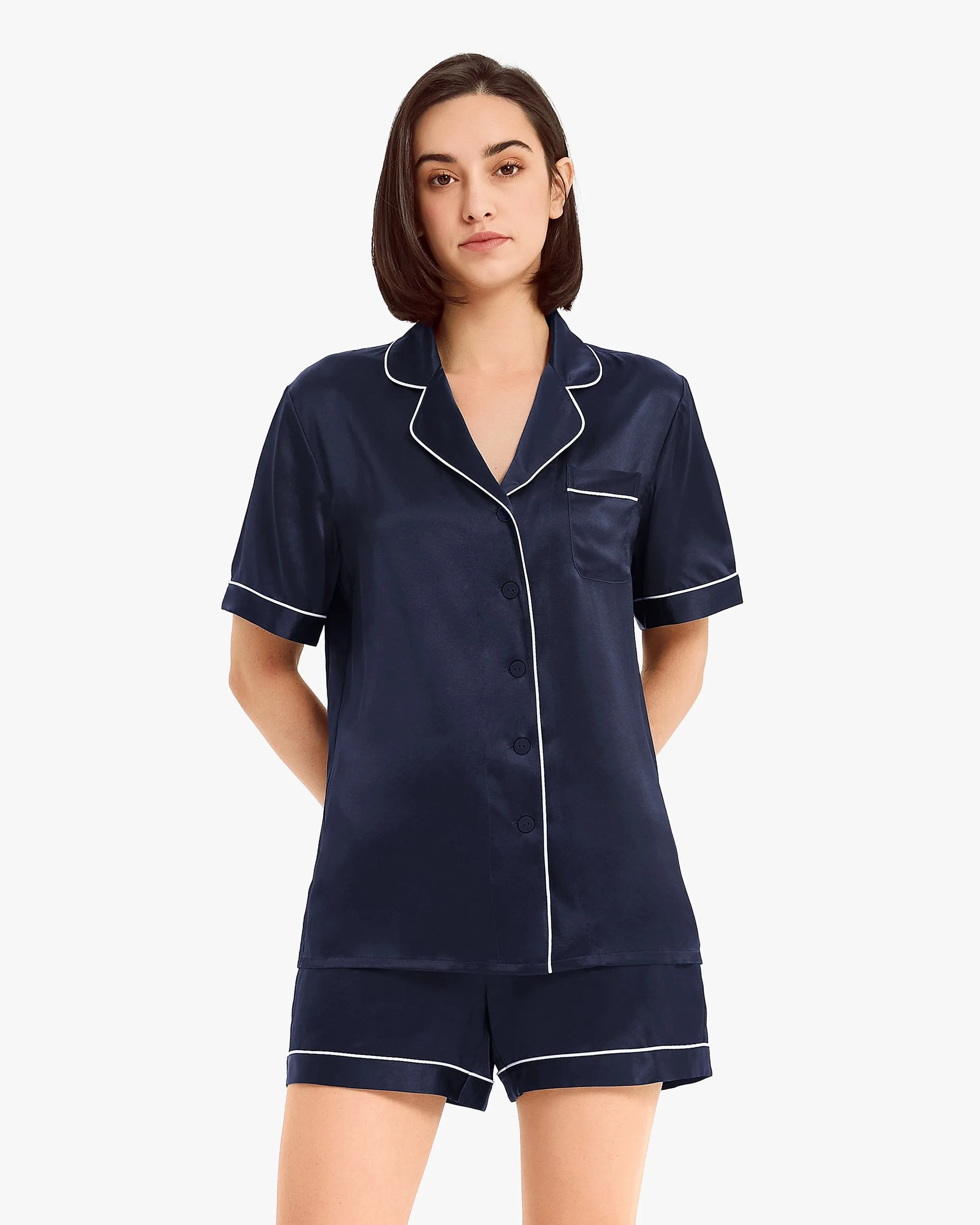 Clearance Elegant Silk Short Pajamas