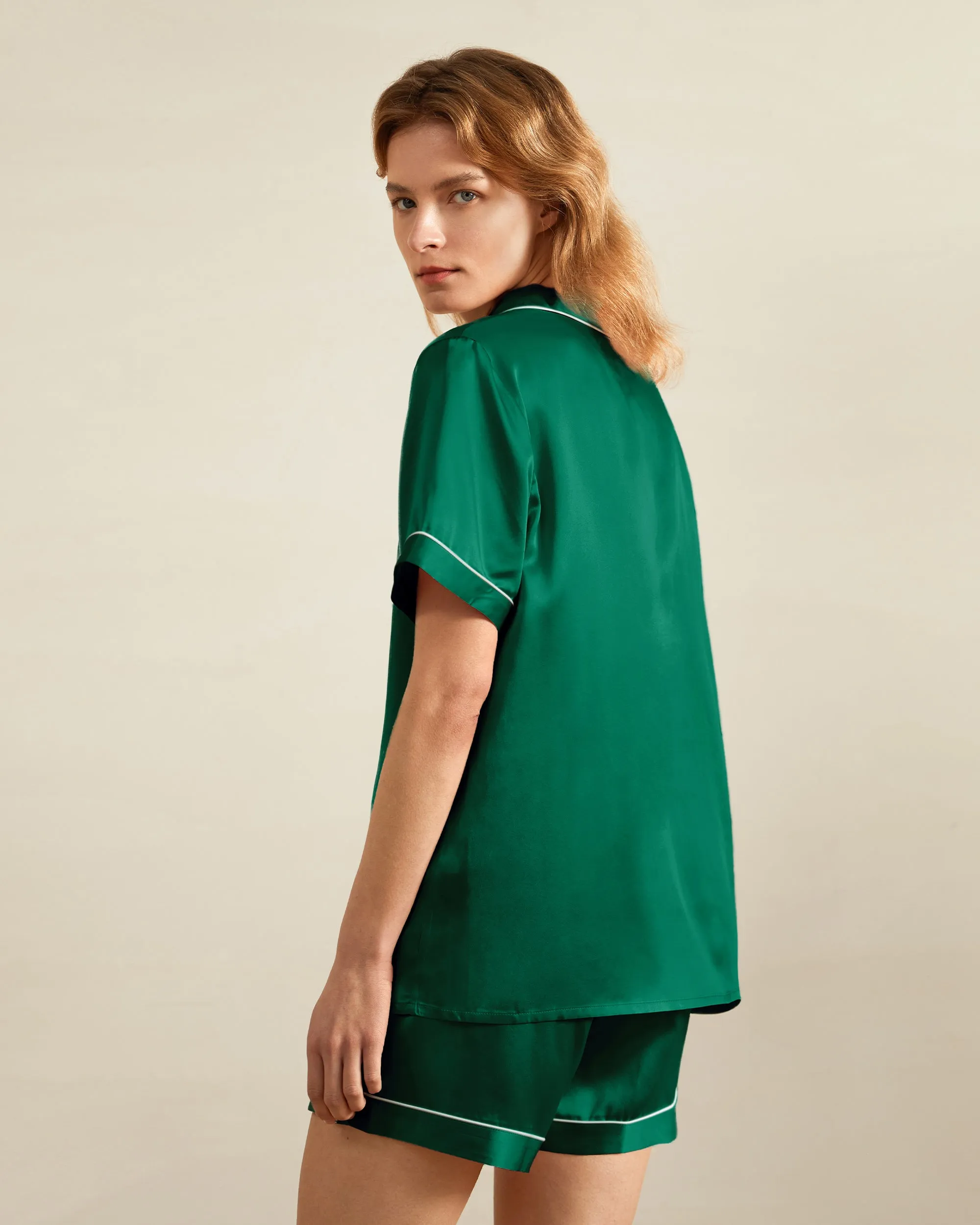 Clearance Elegant Silk Short Pajamas