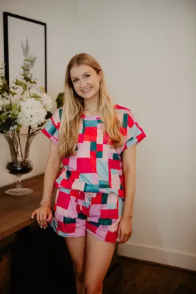 Color Block Loungewear Set