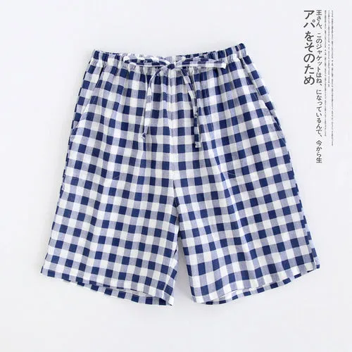 Couple pajamas cotton gauze shorts Japanese style simple