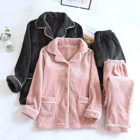 Cozy Winter Flannel Matching Pajama Set