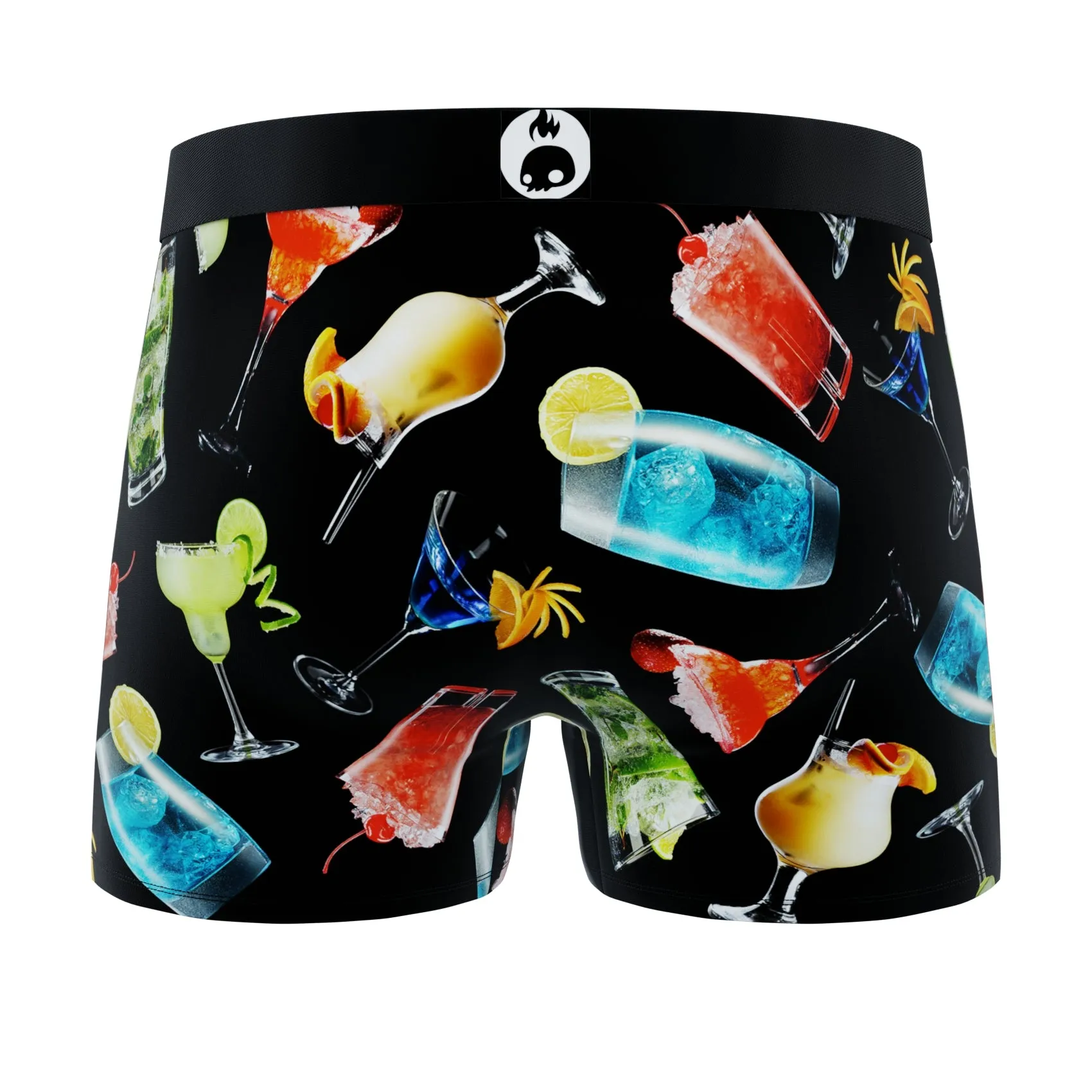 CRAZYBOXER Cupcakes and Cocktails Men's Boxer Briefs (2 Pack)