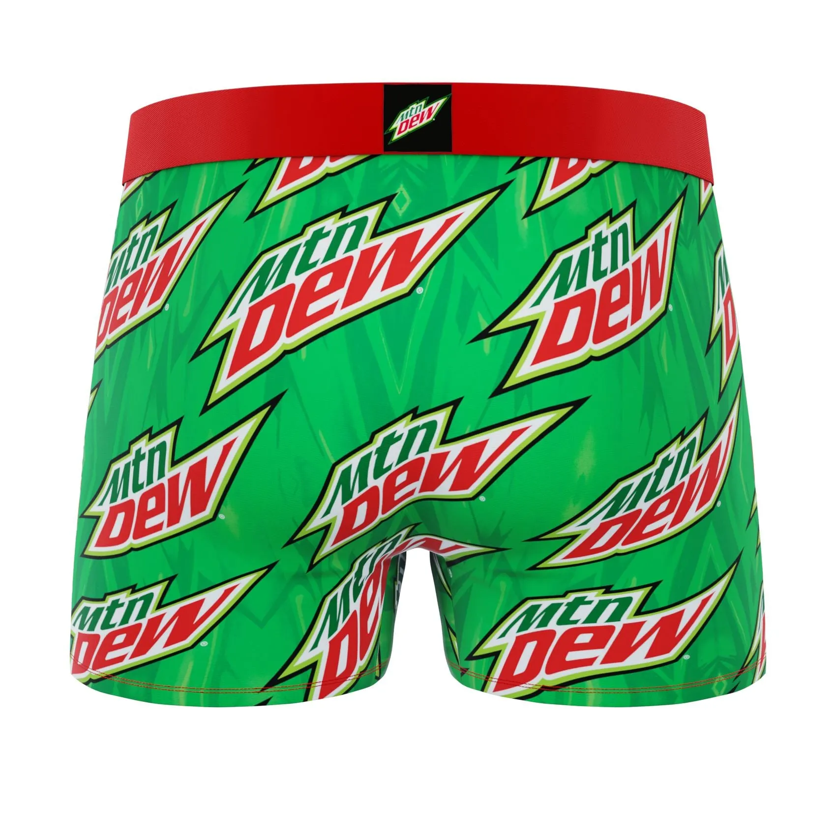 CRAZYBOXER Mtn Dew Logo Men's Boxer Briefs (2 Pack)