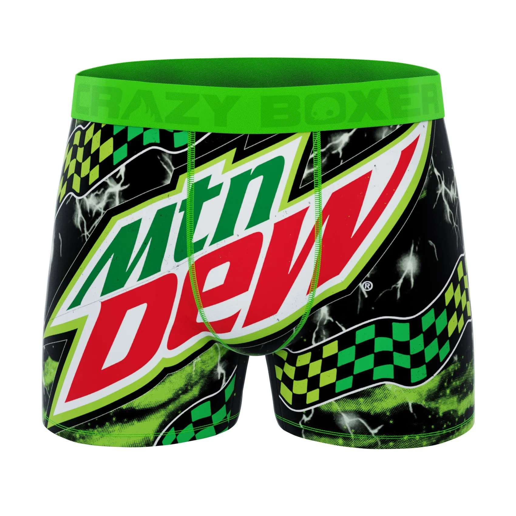 CRAZYBOXER Mtn Dew Logo Men's Boxer Briefs (2 Pack)