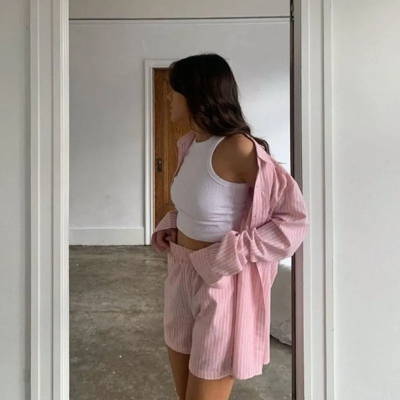 Darcy Shirt and Shorts Loungewear Set