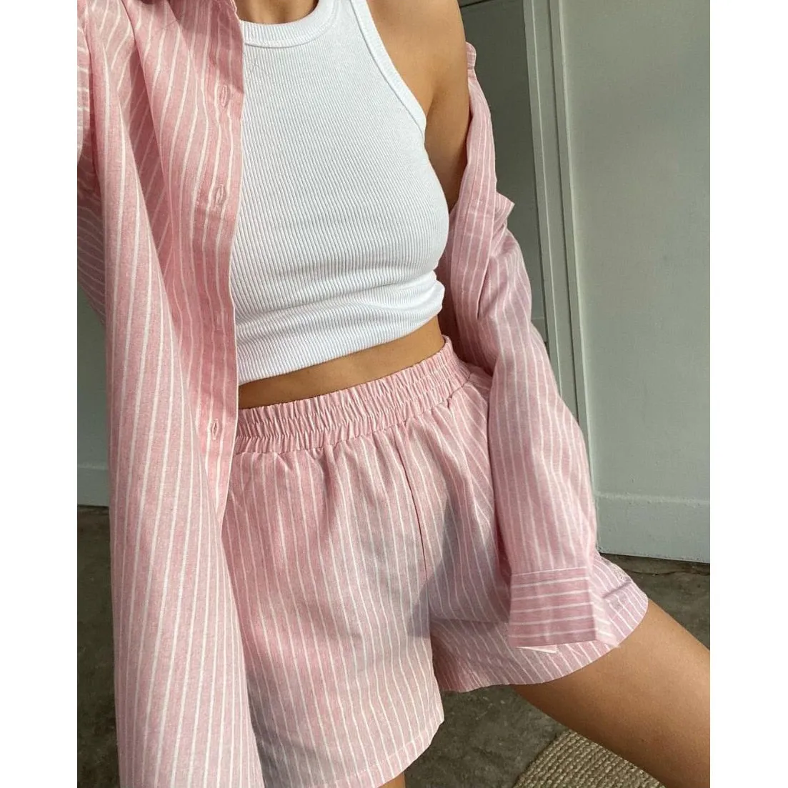 Darcy Shirt and Shorts Loungewear Set
