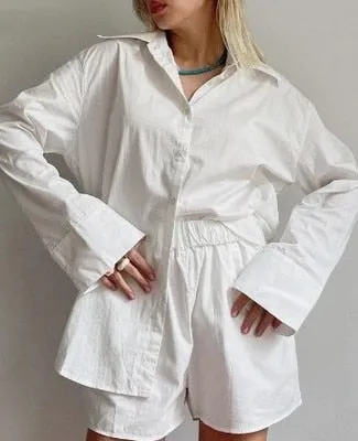 Darcy Shirt and Shorts Loungewear Set