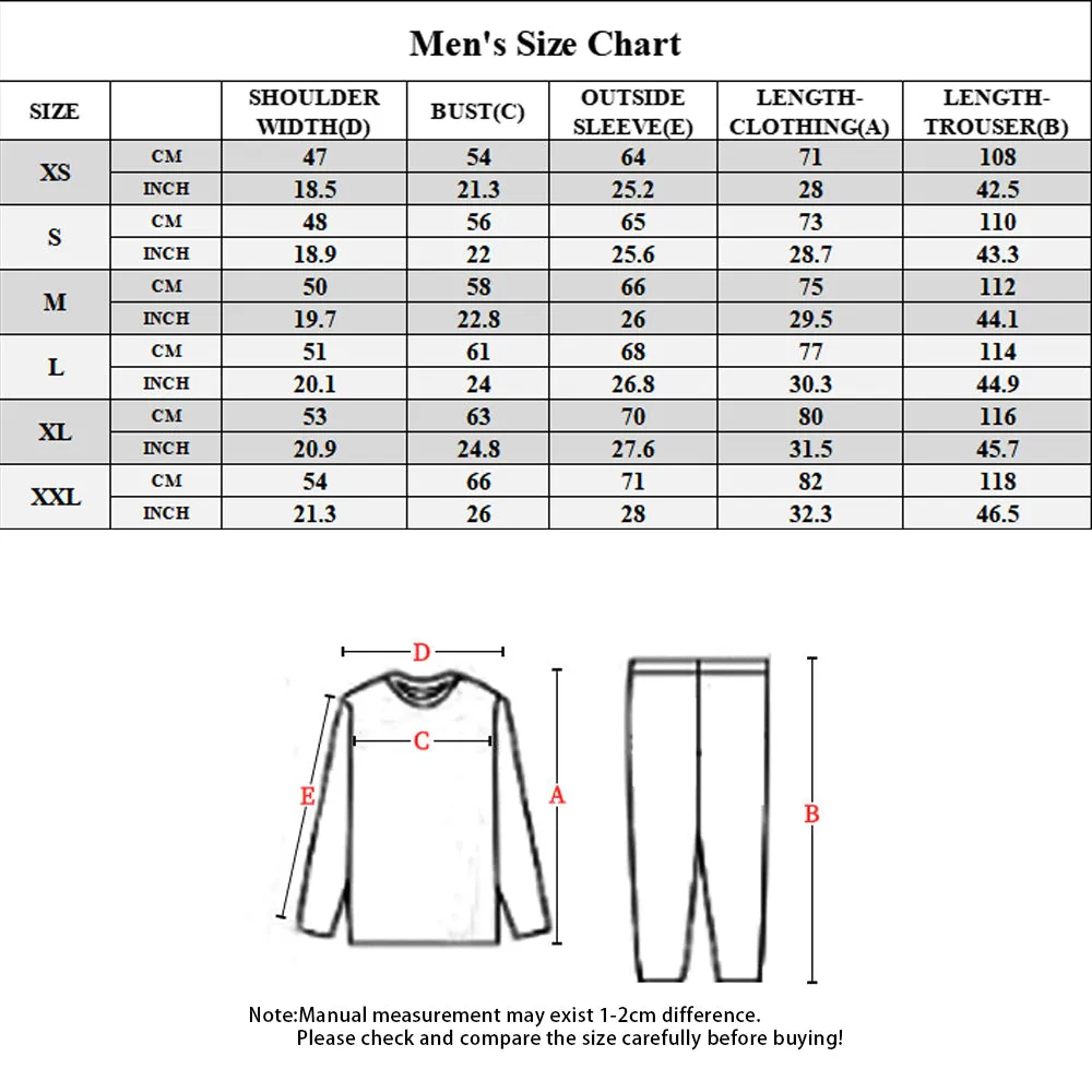 Dense Face Full Print Custom Long Sleeve Pajama Set