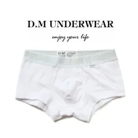 D.M Men's Boxer Briefs Sports Pure Cotton Thread Simple