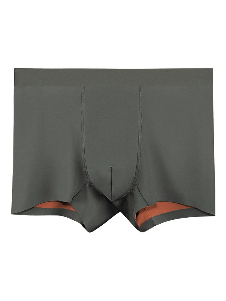 Double Faced Men's Compliance Seamless Boxers Briefs