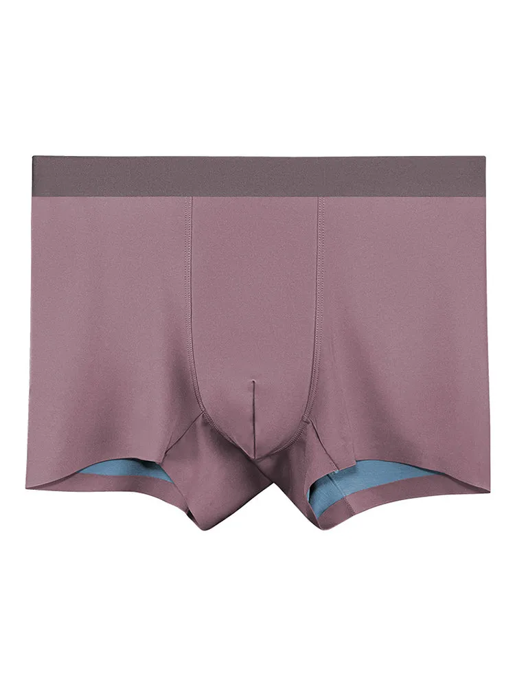 Double Faced Men's Compliance Seamless Boxers Briefs