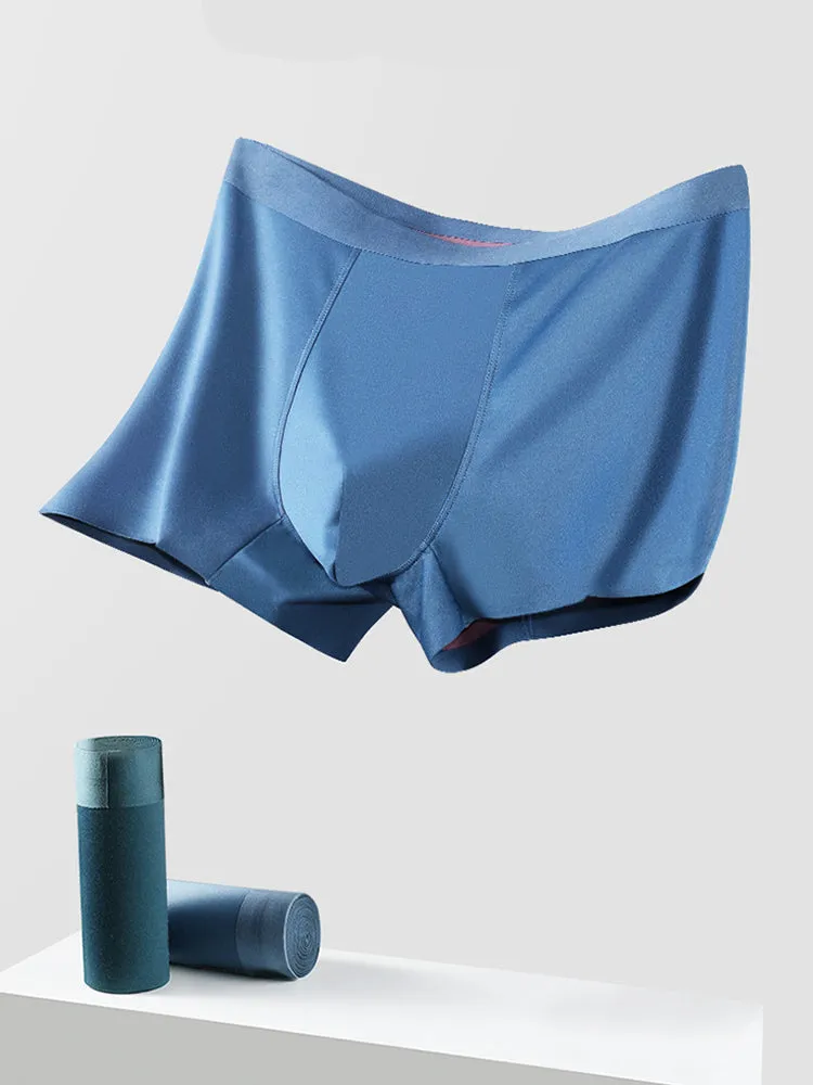 Double Faced Men's Compliance Seamless Boxers Briefs