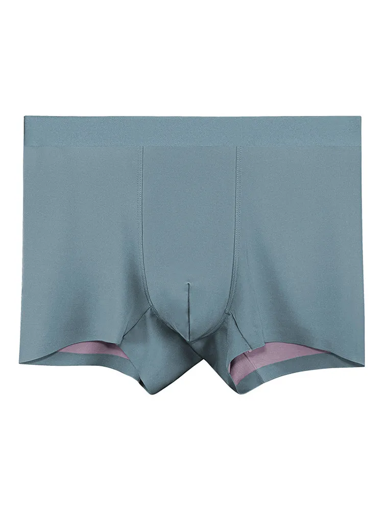 Double Faced Men's Compliance Seamless Boxers Briefs