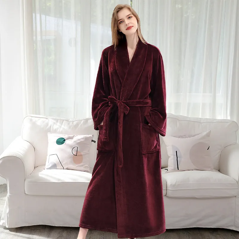 Flannel robe couple pajamas -  Men's Pajama Set