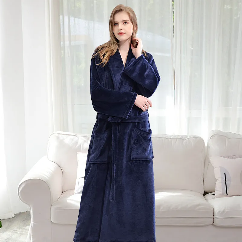 Flannel robe couple pajamas -  Men's Pajama Set