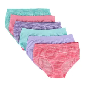 Fruit of the Loom Girl's Seamless Classic Briefs Assorted (6 Pack)