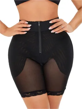 Full Size High-Waisted Lace Trim Shaping Shorts
