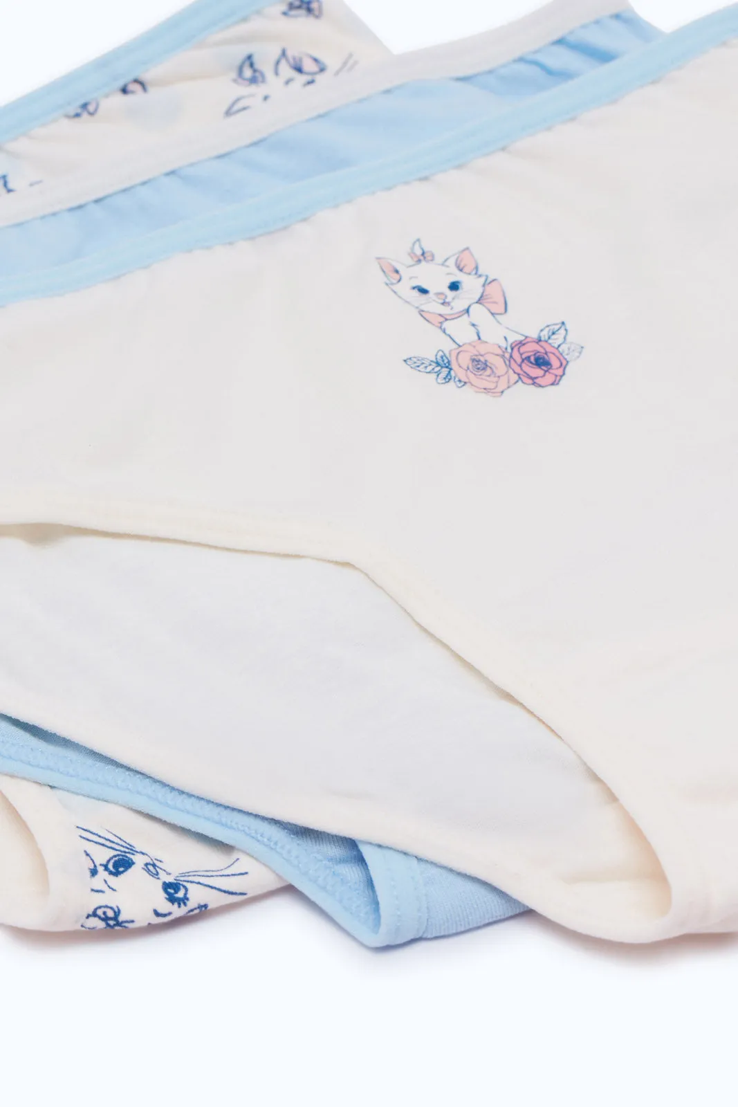 Girls Assorted Marie Cat Boxer Brief Set (Pack Of 3)