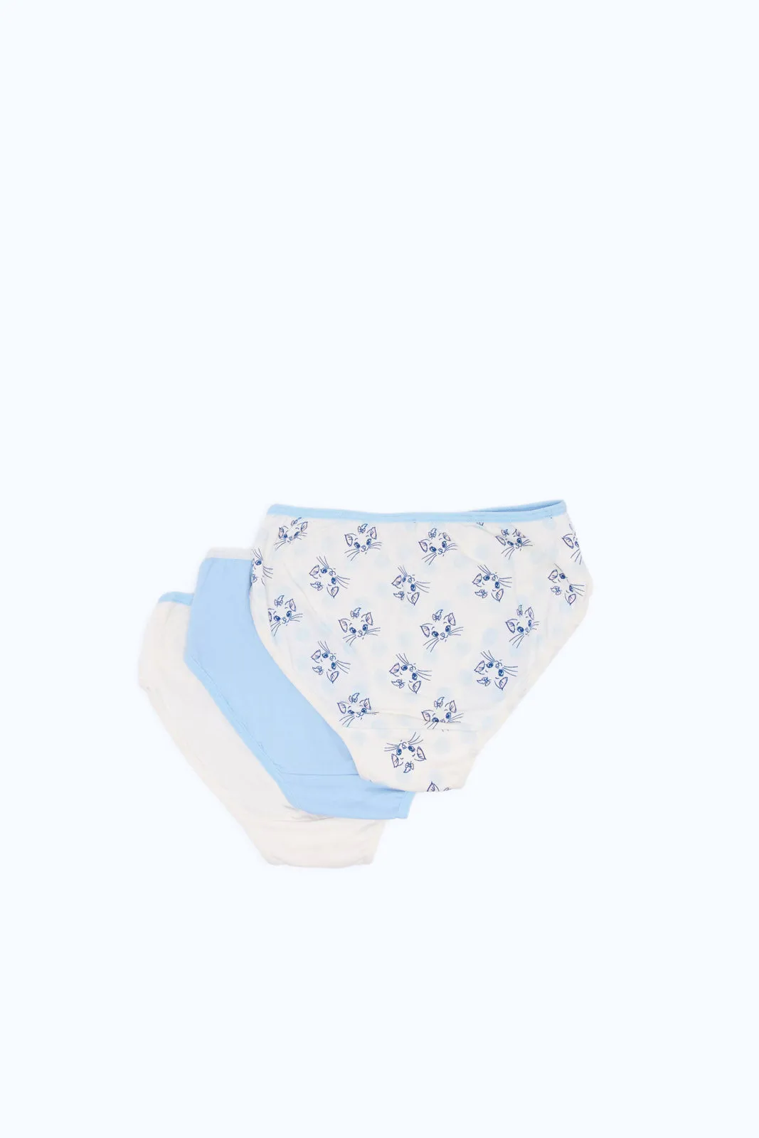 Girls Assorted Marie Cat Boxer Brief Set (Pack Of 3)