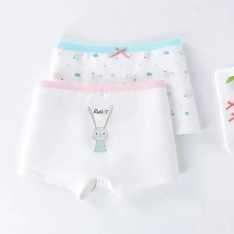 Girls Class A Cotton Underwear-Boxer Panties 2PK