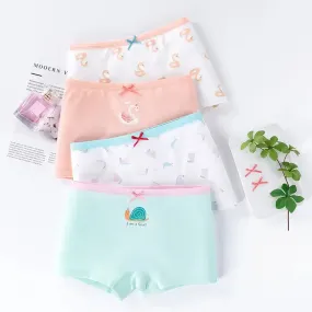 Girls Class A Cotton Underwear-Boxer Panties 2PK