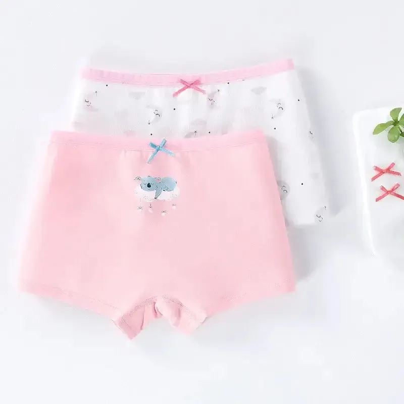 Girls Class A Cotton Underwear-Boxer Panties 2PK