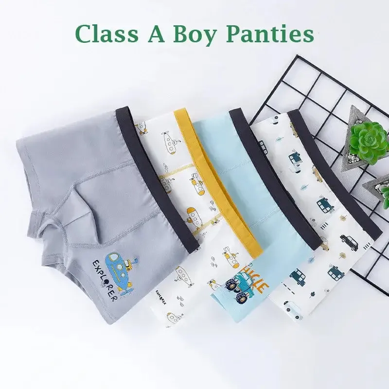 Girls Class A Cotton Underwear-Boxer Panties 2PK