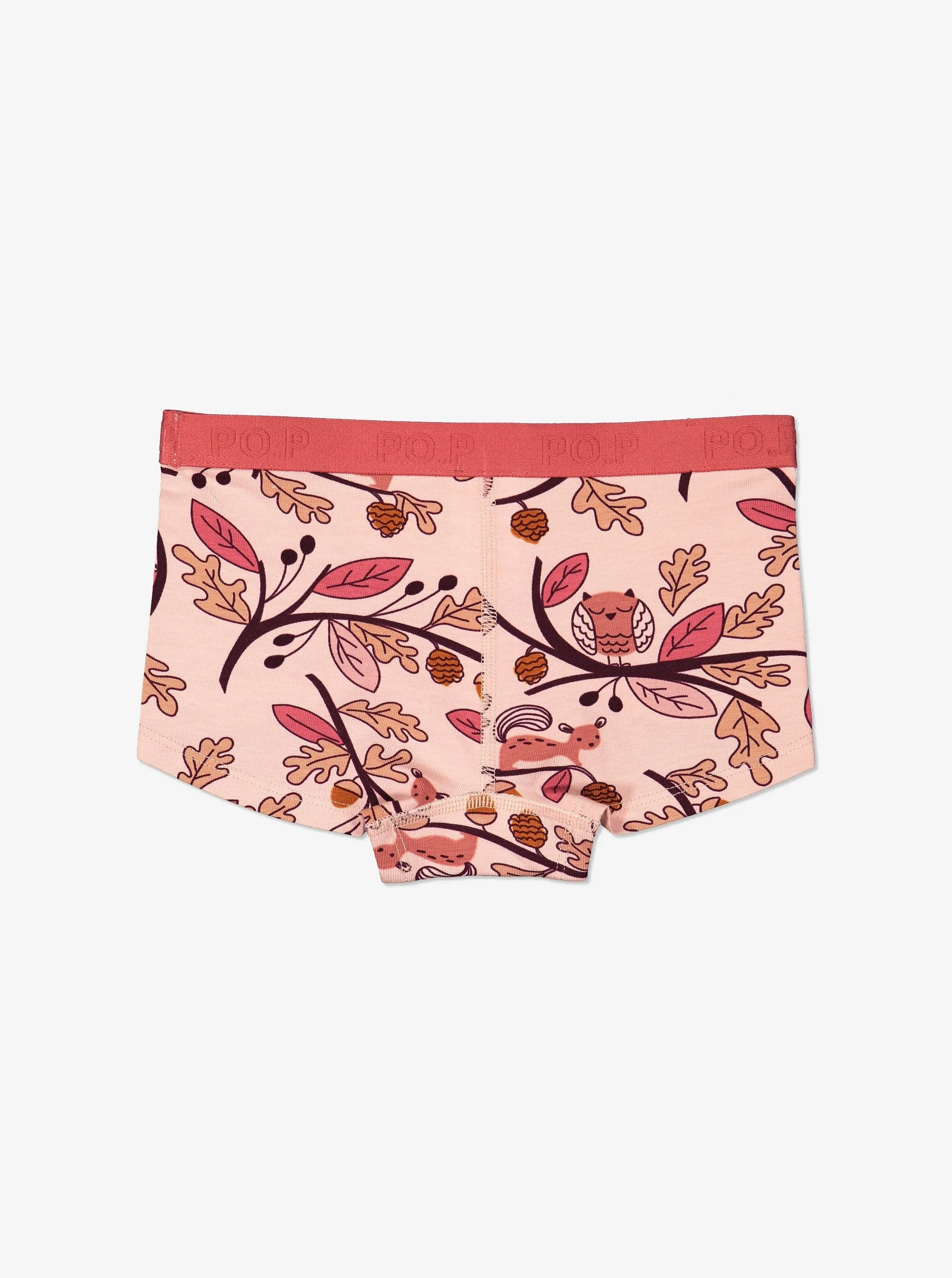 Girls Organic Cotton Boxer Briefs