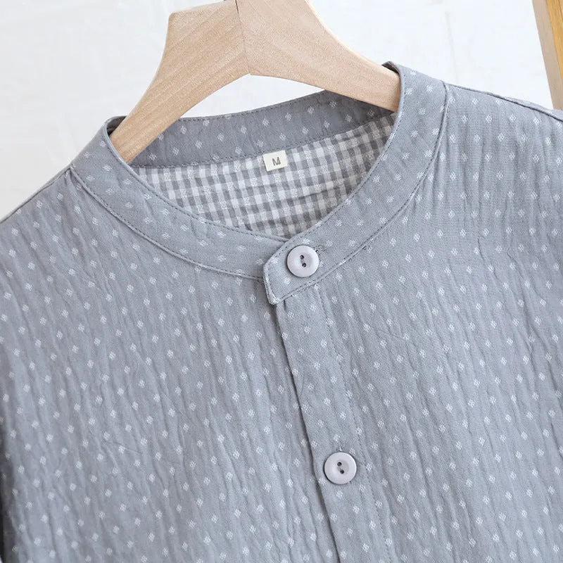 Grey Dyed Cotton Pajama Set