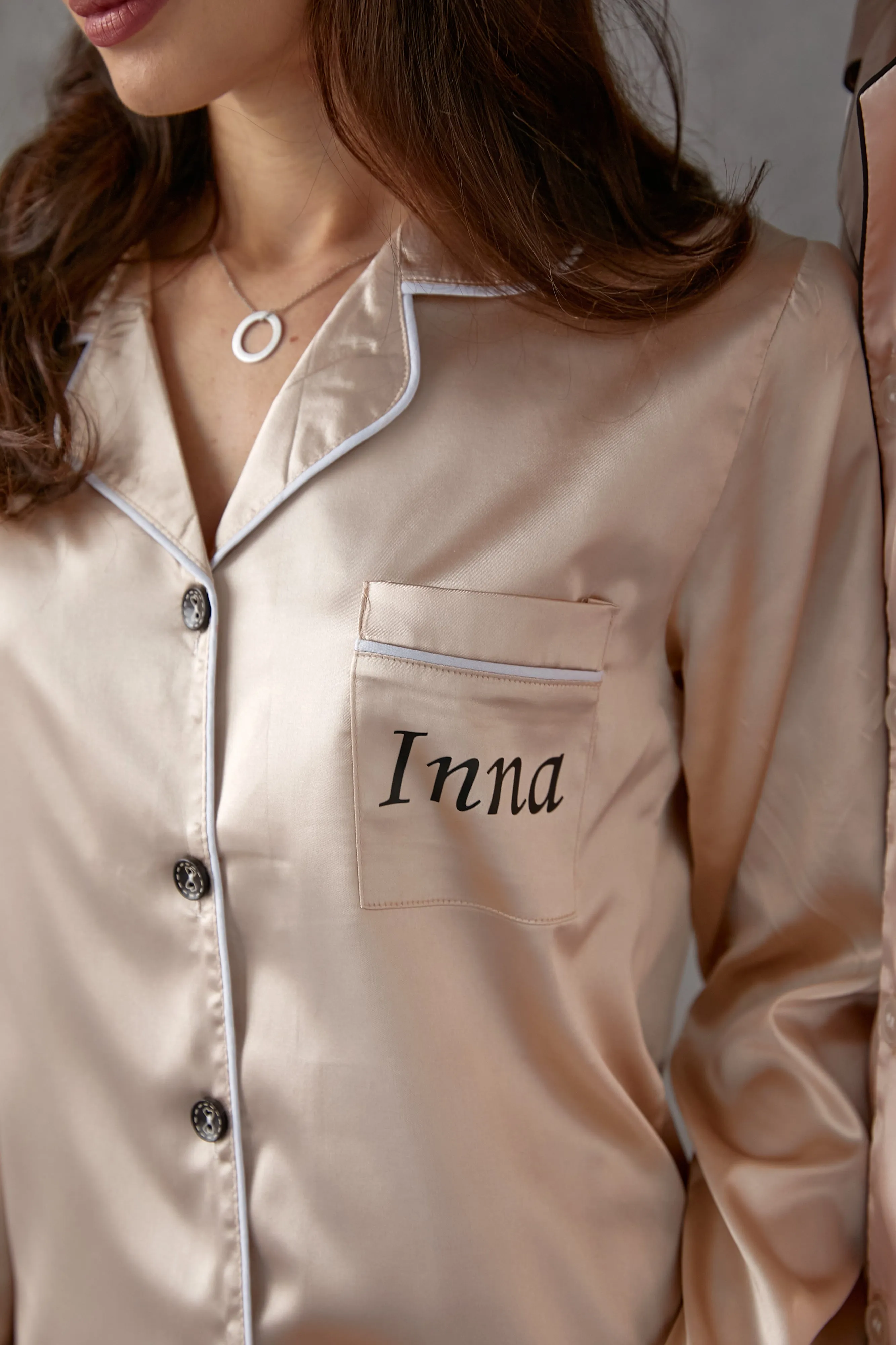 Groom and Bride Pajamas, Groomsmen and Bridesmaids Pajamas - Long   Long
