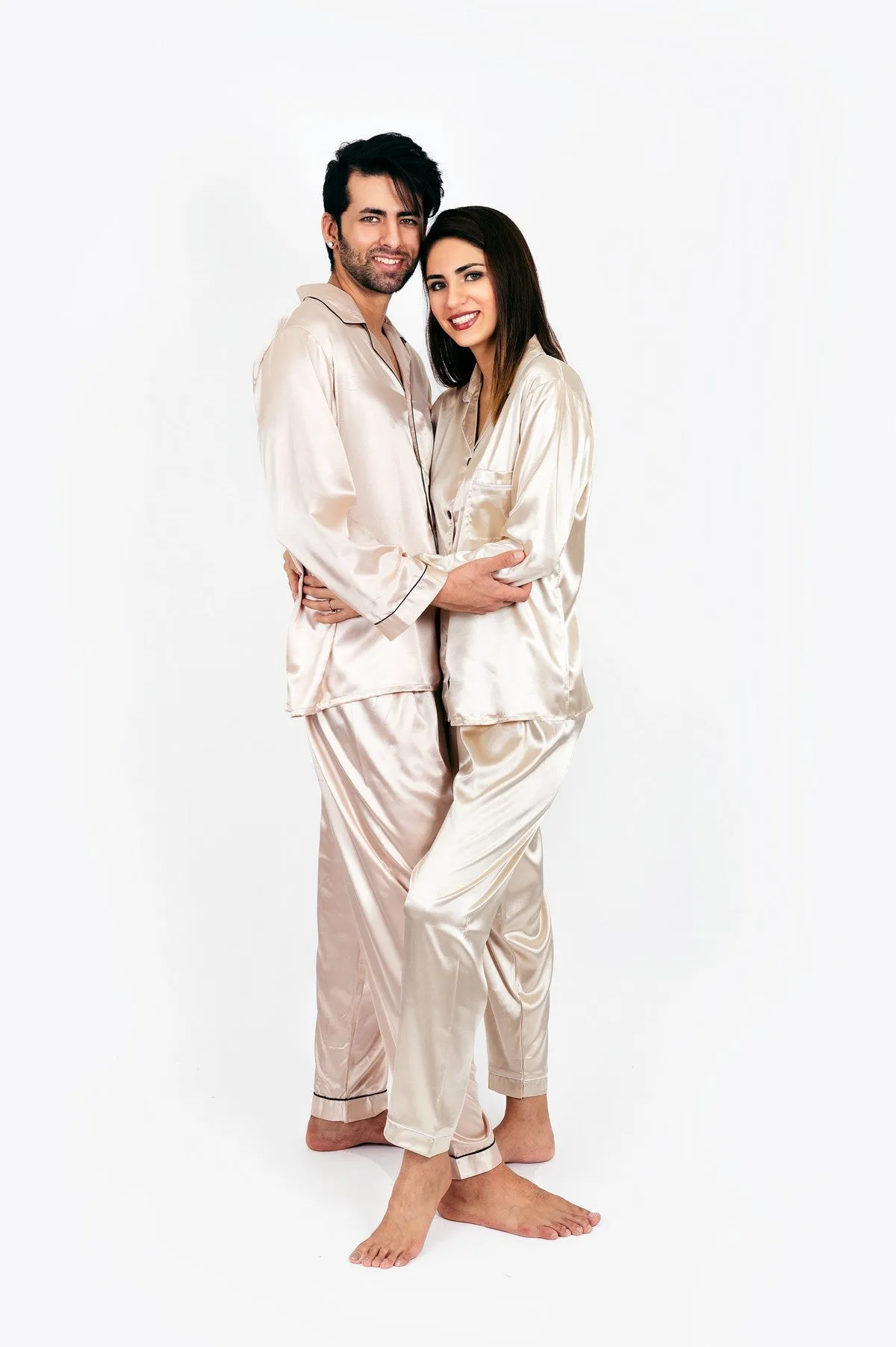 Groom and Bride Pajamas, Groomsmen and Bridesmaids Pajamas - Long   Long