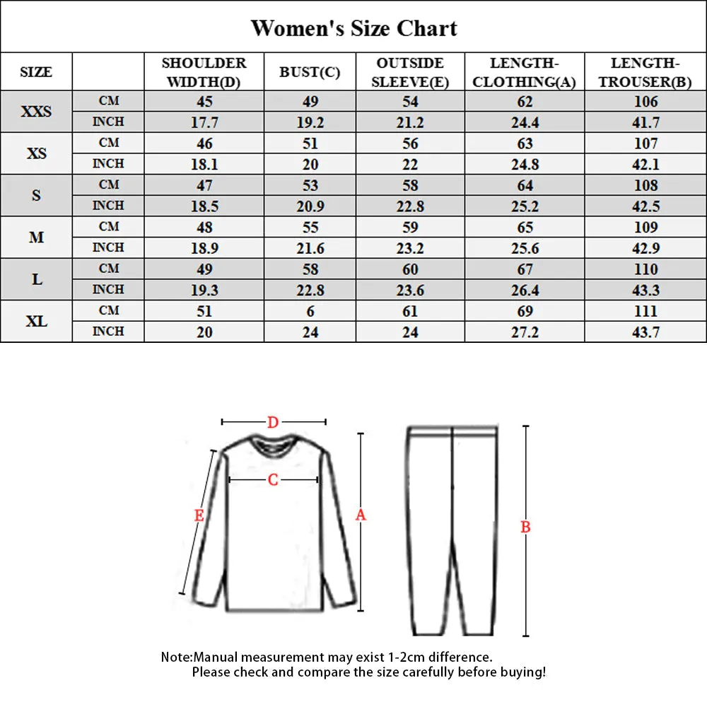 Halloween Custom Long Sleeve Pants White Pajama Set Men Women