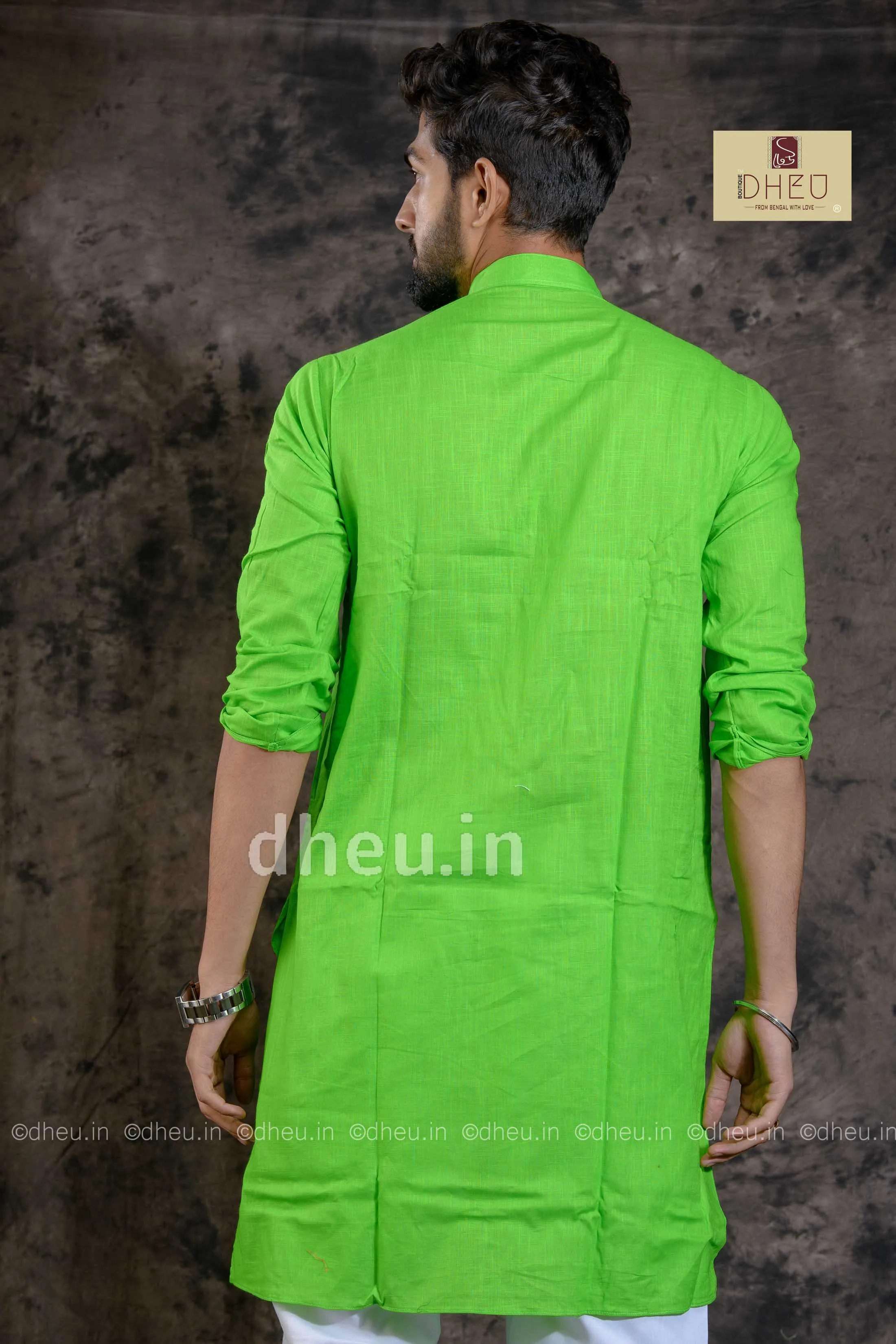 Handloom Saree-Kurta Couple Set