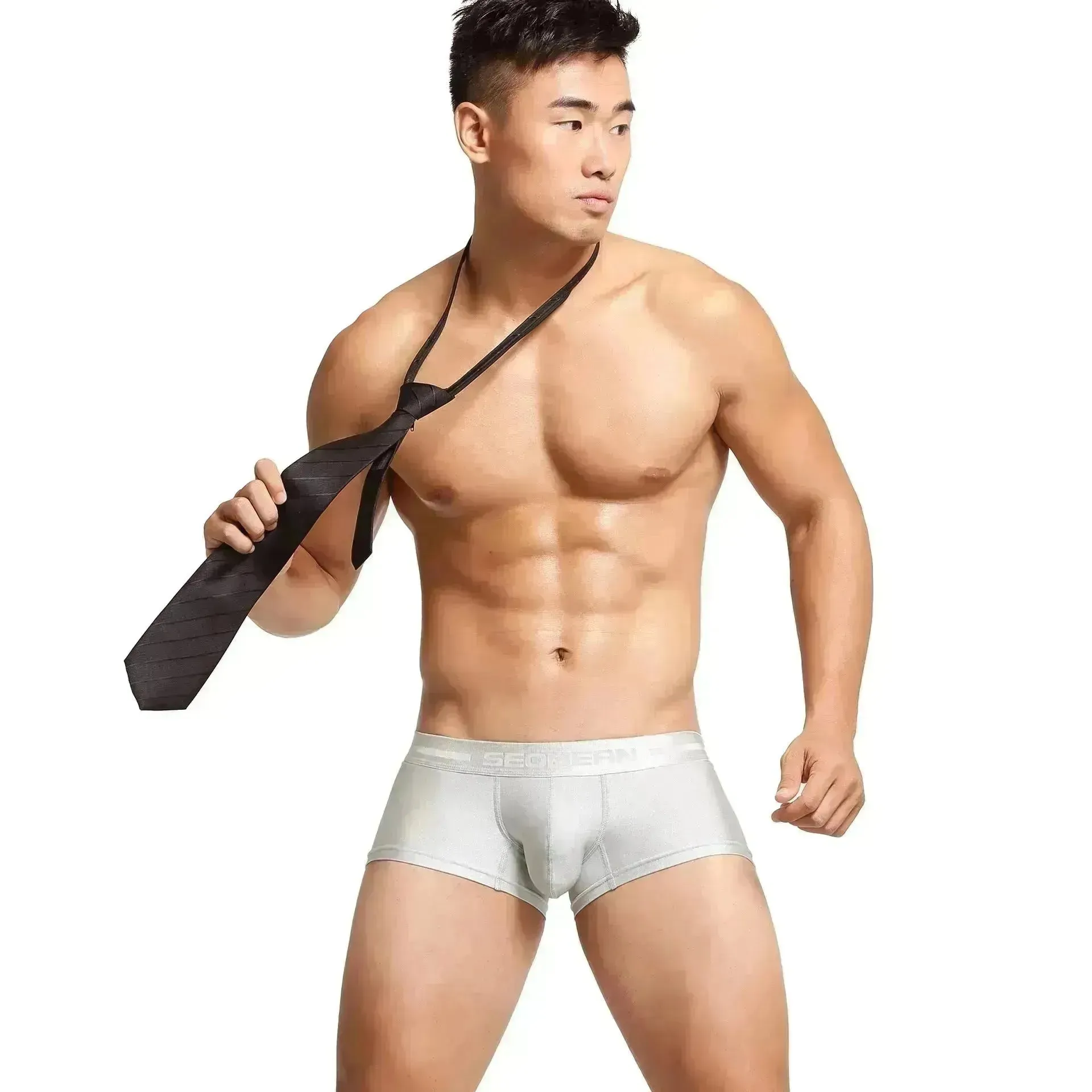 Hibbing Men's Boxer Pants U Raised Panties Flat Foot Briefs underwear