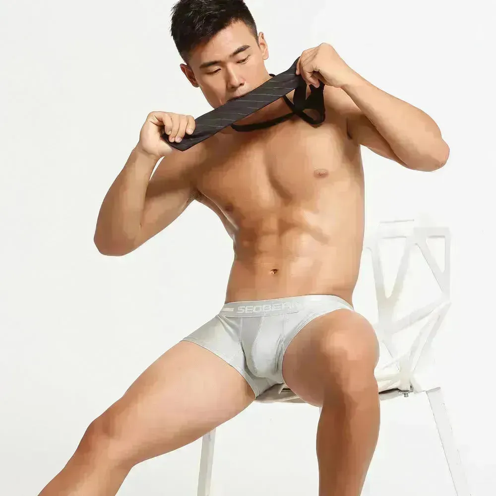 Hibbing Men's Boxer Pants U Raised Panties Flat Foot Briefs underwear