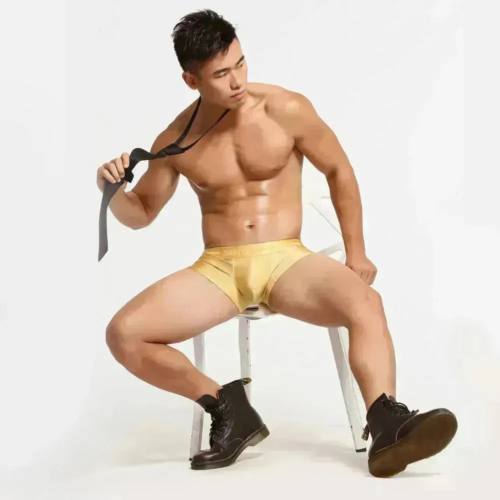 Hibbing Men's Boxer Pants U Raised Panties Flat Foot Briefs underwear