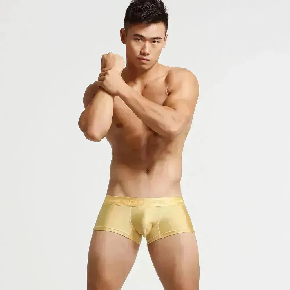 Hibbing Men's Boxer Pants U Raised Panties Flat Foot Briefs underwear