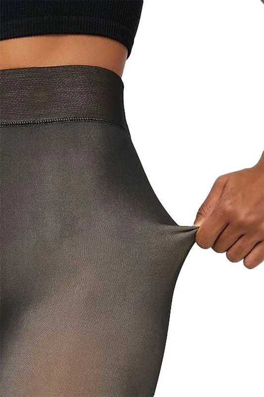 High Compression Stretch Thermal Fleece Lined Tights
